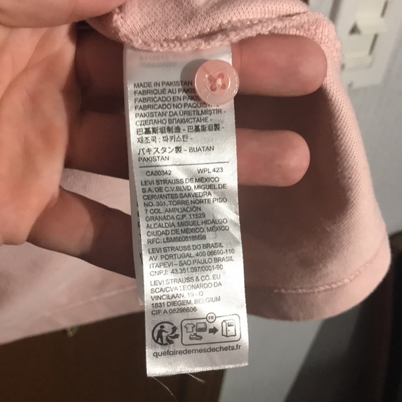 Pink Levis Collard T-Shirt - Picture 5 of 7